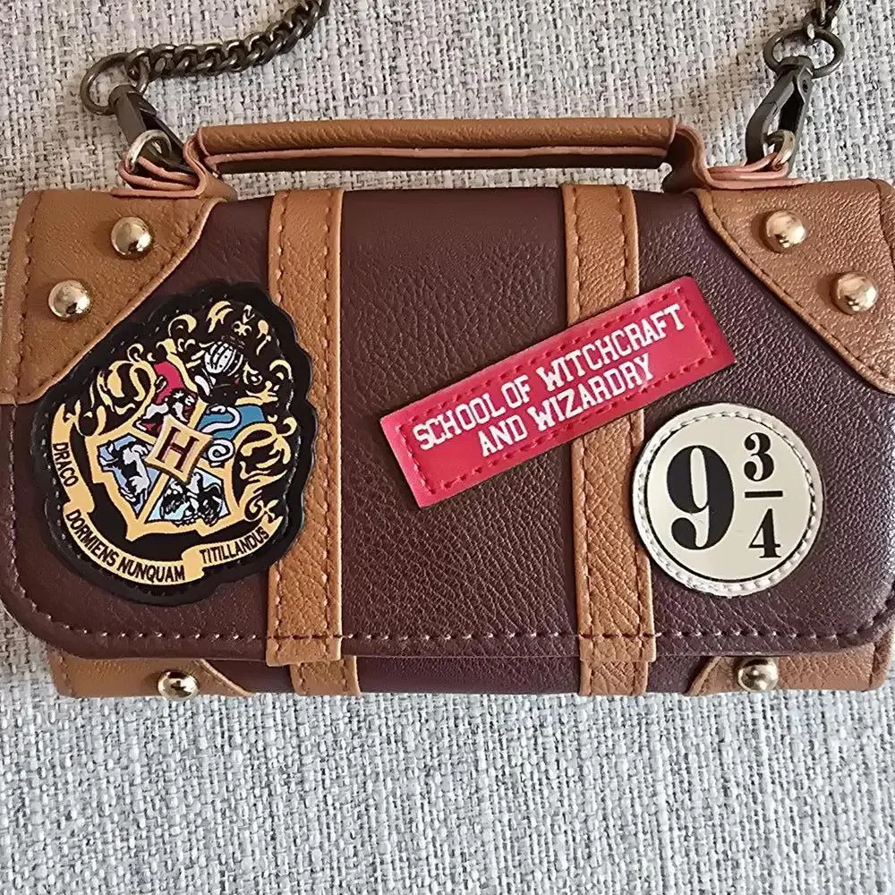 Harry Potter Themed Crossbody Bag with Chain Strap - Picture 2 of 6